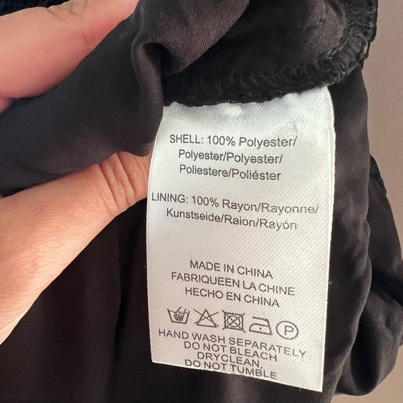 NWT SAU LEE Lace Off Shoulder Cocktail Black Asymmetric Midi Dress Sz 4 - Picture 9 of 9